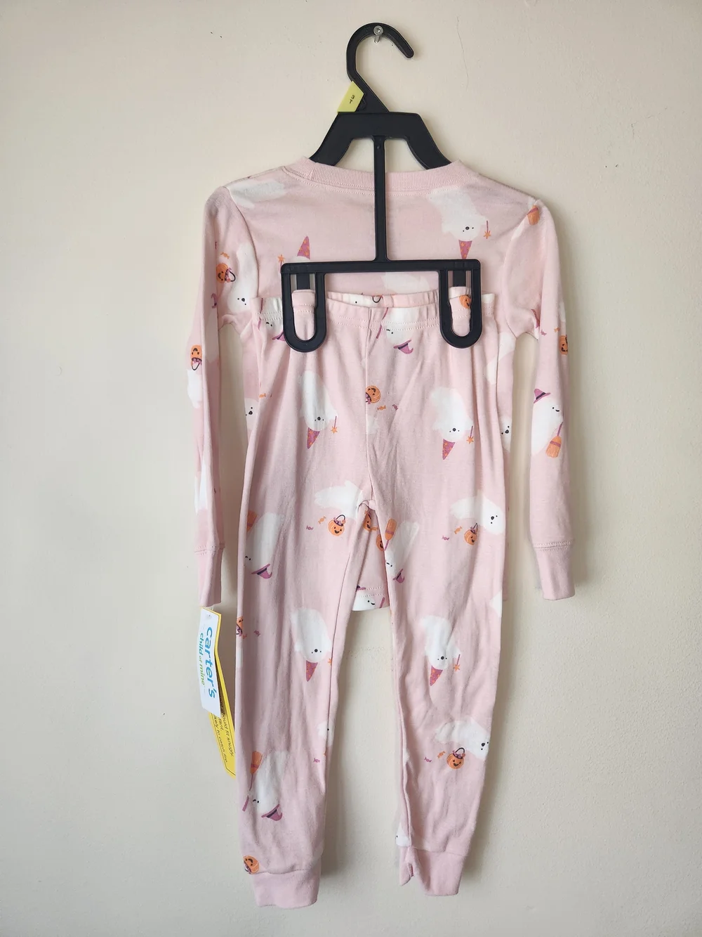 Carter's Pink Ghost Halloween Pajama Set